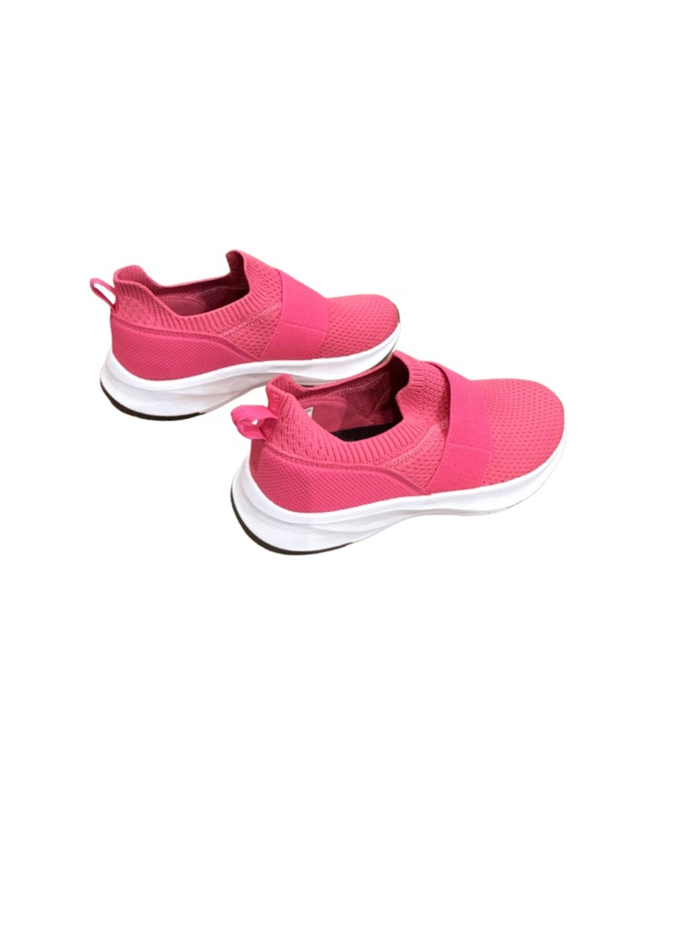 Slip-On Knit Athletic Sneakers - Hot Pink - Picture 2 of 3